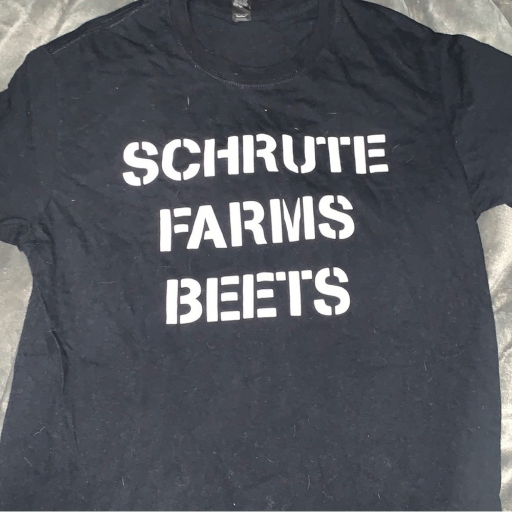 the office dwight t-shirt M schrute beet farm black
